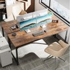 Huuger Computer Desk, 70 Inch Office Desk, Gaming Desk with
