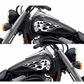 2 Pieces Tank Pad Tank Protection Tank Stickers for Motorcycle, Tank Pad 3D Motorcycle, Tank Sticker Motorcycle Honda, Suitable for Cars, Motorcycles, Helmets, Refrigerators (White)