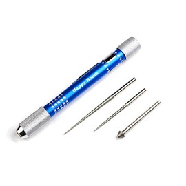 Happy Bomb with 3 Diamond Tips Bead Reamer, 4.5 inches (11.5 cm)