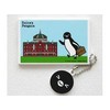 [Suica Penguin] Black Watermelon Card Case Unisex (Adult) Penguin Love Touch and Go Retro Plastic Wallet
