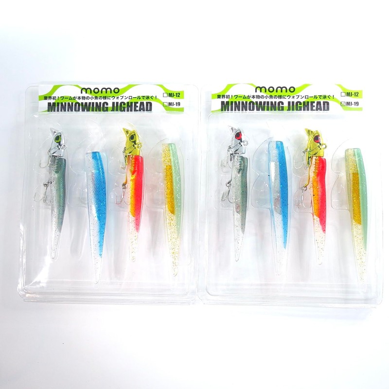 Momo Lures Minnowing Jig Head MJ-12 MJ-19 Sea Bass Lure