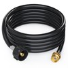 Jakivew 12FT Propane Hose Adapter 1lb to 20lb Converter Replacement