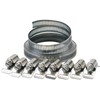 Draper 55592 12mm Wide Hose Clamp Set