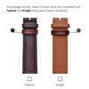 WOCCI 18mm Leather Watch Band Keeper, Holder Loop, Retainer Rings