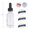 Poadool 3 Pack 1oz (30ml) Clear Dropper Bottles, Tincture Bottles
