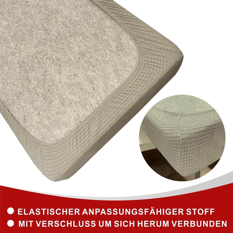 Dulepax RV Dining Table Cushion Covers, Replacement Covers for RV