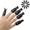 HiMo 10PC Plastic Acrylic Nail Art Soak Off Cap Clip