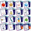 34PCS Outer Space Cognitive Flash Cards,Cognitive Pictures Flashcards for Space