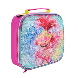 Trolls Insulated Lunch Bag-Offical Merchandise by Polar Gear, 600D Polyester, Pink
