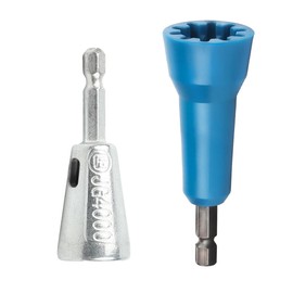 Saipor 2pcs 1/4" Hex Shank Wire Twister Tool for Drill, Wire Twisting and Stripping Tools, Spin-Twist Wire Connector Socket, Wire Nut Twister Wire Twisting Spinner, Cable Wire Stripper and Twister