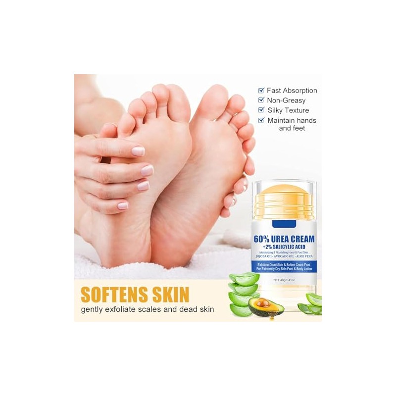 Crema Hidratante y Alivia el Grietas y Sequedad para Pies,