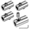 M METERXITY 4-Pack Wire Rope Cable Clamp, 5mm Hole 304