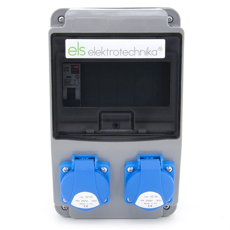 ELS Elektrotechnika Construction Power Distributor 6NO 2x230V + LS and