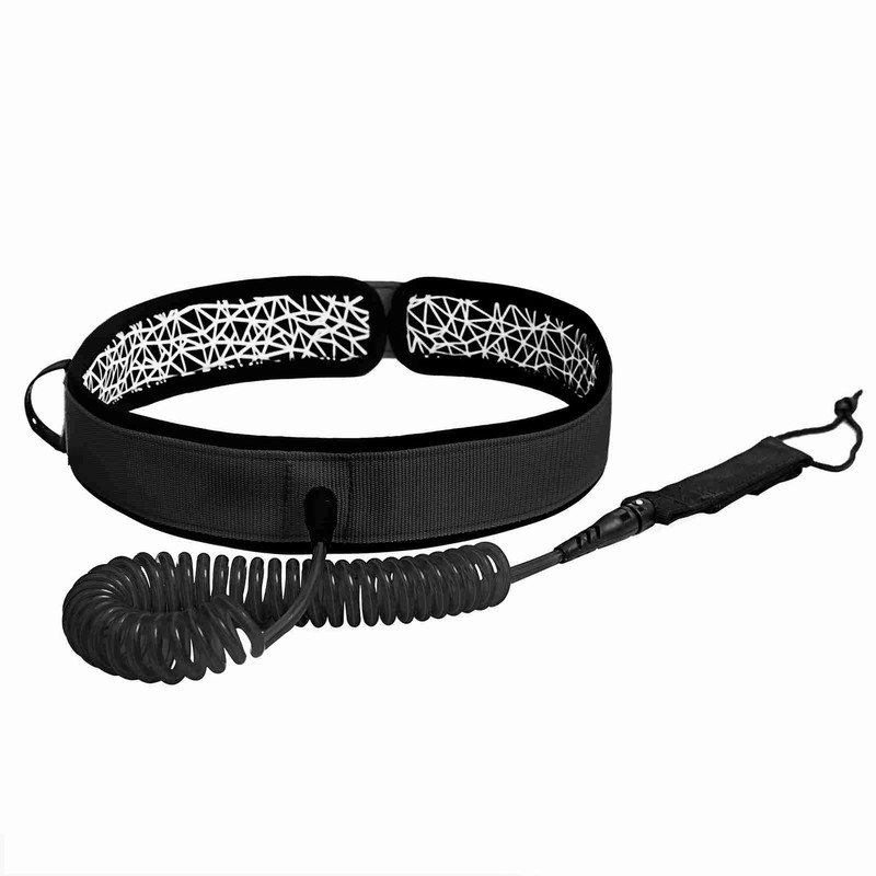 Surfboard Waist Leash 7mm Thick 10ft Coiled Surf Board Leash