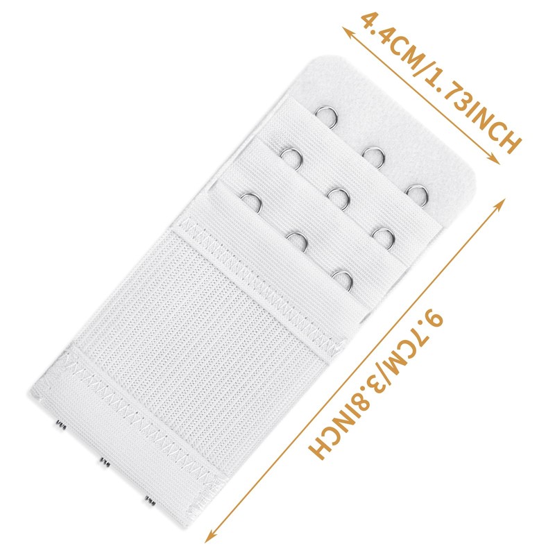 3 Pieces Bra Strap Extenders 3 Hook 3 Row Soft