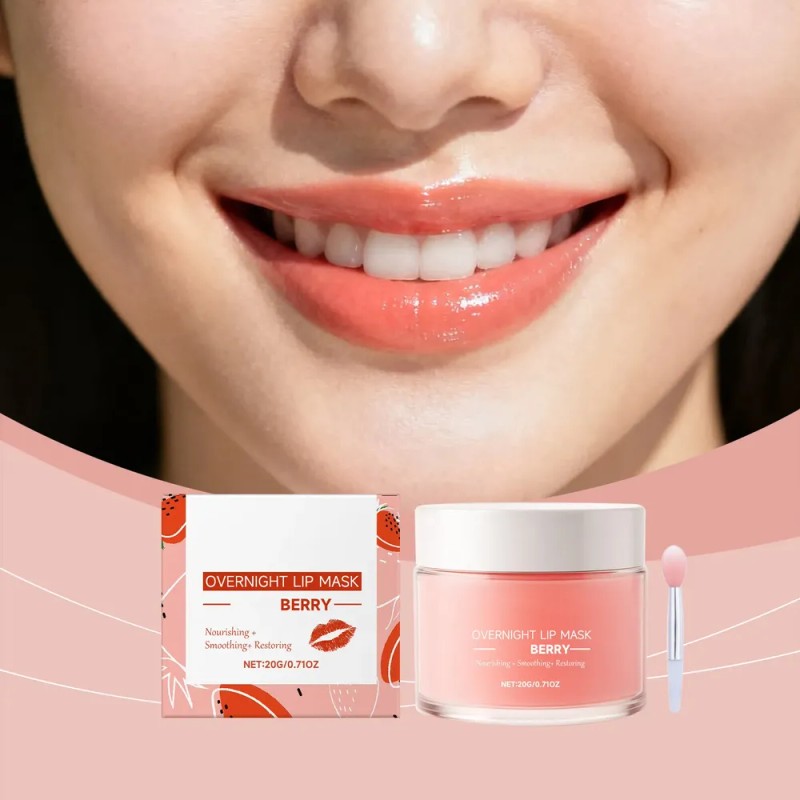 Mascarilla Labial Very Berry, Nutritiva, Suavizante Y Restau