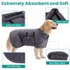 PETTOM Dog Bathrobe, Extra Absorbent Dog Bathrobe, Microfibre Quick-Drying, Dog