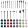 51Pcs Diamond Burr Bits Compatible with Dremel Tool Accessories, HOMEIDOL
