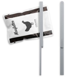 Pack of 2 – Bag Squeezer | Scraper / Squeezer for Wet Food Bags | Silver | Dishwasher Safe Emptying Aid for Wet Food in Sauce or Jelly | Empty the Bags without Residual