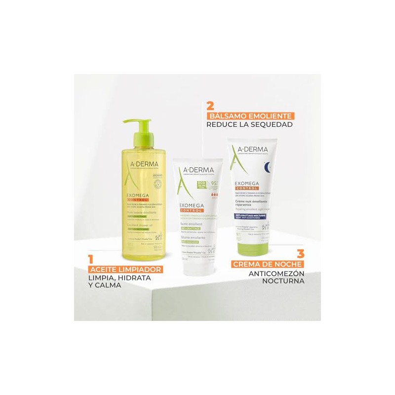 A-DERMA Exomega Control Crema Corporal Emoliente Piel Atopica Muy Seca