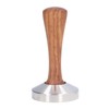 Coffee Tamper Stainless Steel Base Wooden Handle Heavy Duty Coffee