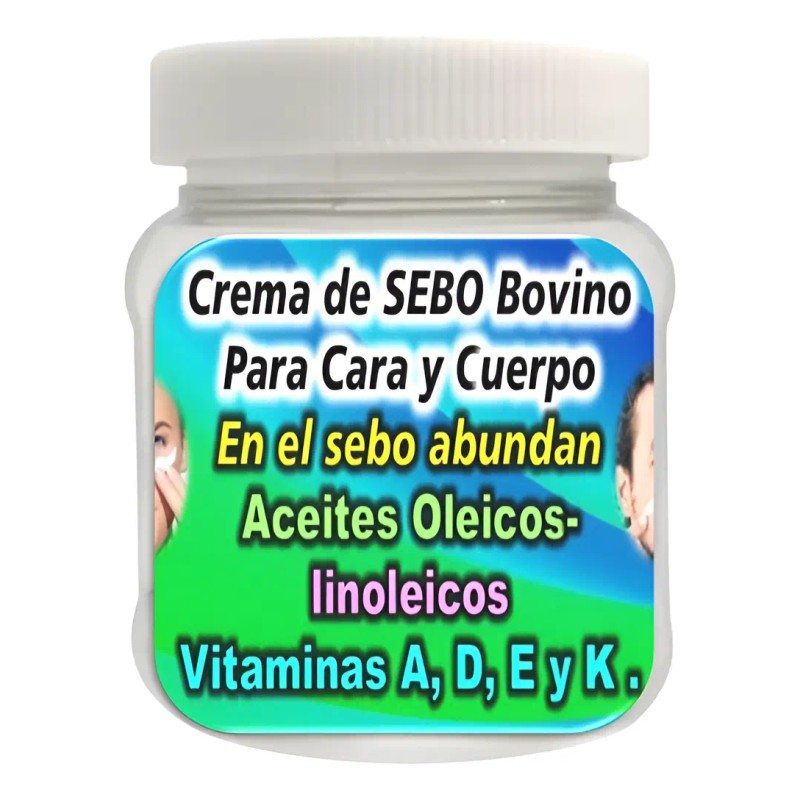 Crema De Sebo Bovino Manteca De Vaca Natural Arrugas Manchas