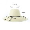Koreshion Women Summer Wide Brim Straw Hat Beach Foldable Sun