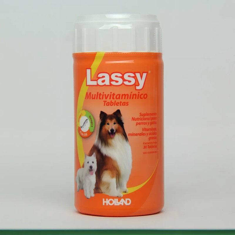Multivitaminico Lassy Suplemento Para Perros Holland 30 Tabs