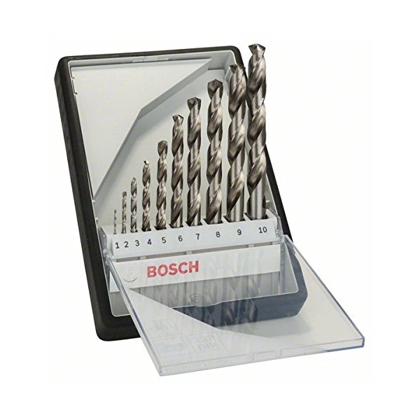 Bosch 2607010535 Metal Drill Bit-Set"Robust Line" Hss-G 10 Pcs