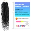 Passion Twist Crochet Hair,12 Inch 9 Packs Pretwisted Passion Twist