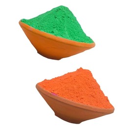 Herbal Holi Gulal Powder| NonToxic | Eco Friendly | 100% Safe | Holi Color Powder| Shubh Holi Colour Rang Colors Pack of 2 (80g Each)