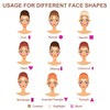 3 Colors Cream Contour Stick, Shades with Highlighter Stick,Blush Stick