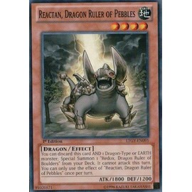 YU-GI-OH! - Reactan, Dragon Ruler of Pebbles (LTGY-EN095) - Lord of The Tachyon Galaxy - 1st Edition - Common