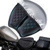 DOUANDA Foldable Motorcycle Gel Seat Cushion with Sunshade Cover –
