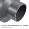 PATIKIL PVC Reducer Pipe Fitting 110x63mm, Straight Coupling Adapter Connector,