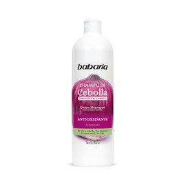 Babaria - Shampoo Anticaida  Shampoo de Cebolla Sin Olor y Sin Lagrimas Estimula el Crecimiento Capilar Protege el ColorVegano  700 ml                