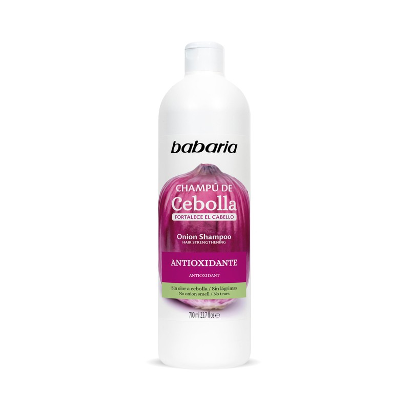 Babaria - Shampoo Anticaida Shampoo de Cebolla Sin Olor y