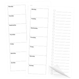 Meal Planning Notepad - 50 Sheets Perforated Weekly Meals Planner, Meal Planning Memo Pad with Tear-Off Grocery Shopping List, Minimalist style, 8.5 x 5.5 Inches (8.5 x 11 Inches, No Title - Monday)