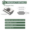 EYPINS 100 Pcs Galvanized T-Nut T-Track Sliding Nut 2020 Aluminium