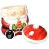 Cosmos Gifts 56521 Santa with Gingberbread Man Cookie Jar, 7-1/8-Inch