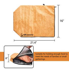 BBQ Blanket - Meat Resting Bag Outdoor Insulated Accessories for Briskets, Pork Shoulders, Steaks, 21.4" L x 16" W x 8" H (2)