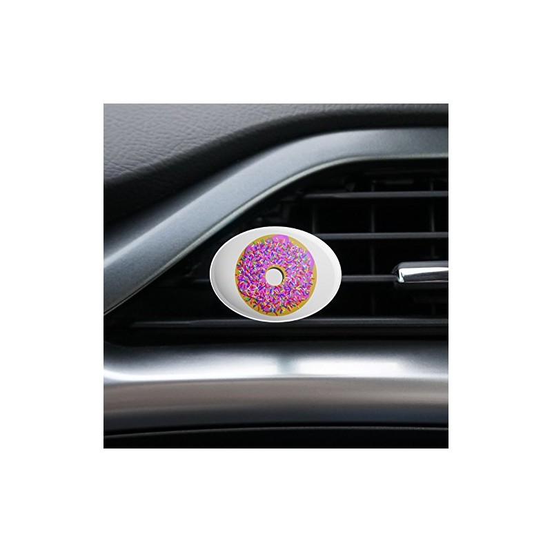 Pink Donut with Pink Frosting and Sprinkles Car Air Freshener