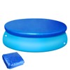 PLULON 12Ft Round Pool Cover, Tear Resistant, Durable, Blue, Pool