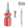 Bestgle 5 Pcs Stubby Screwdriver Set, Phillips and Flat Head