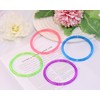 PENTA ANGEL Glitter Bangle Bracelets 8Pcs Retro Neon 80s 90s