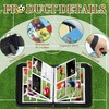 ZITUZY Scrapbook Football Cards, Scrapbook for Football Cards with Zip,