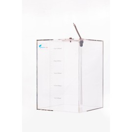 Marine Color Acryli Made Liquid Storage Bucket Working with Dosing Pump,Auto Top Off System Reservoir Container (10L/2.6G)