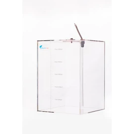 Marine Color Acryli Made Liquid Storage Bucket Working with Dosing Pump,Auto Top Off System Reservoir Container (10L/2.6G)