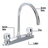 CNX Mezcladora Para Fregadero Meer, Acero Inox Cromado, Giro 360