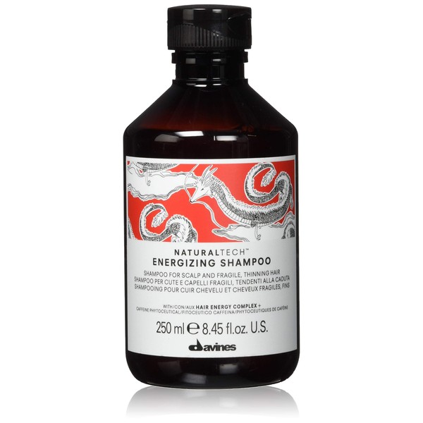 Davines Naturaltech ENERGIZING Shampoo, Gently Cleanse And Balance Scalp While Adding Moisture and Vigour, 8.45 Fl. Oz.